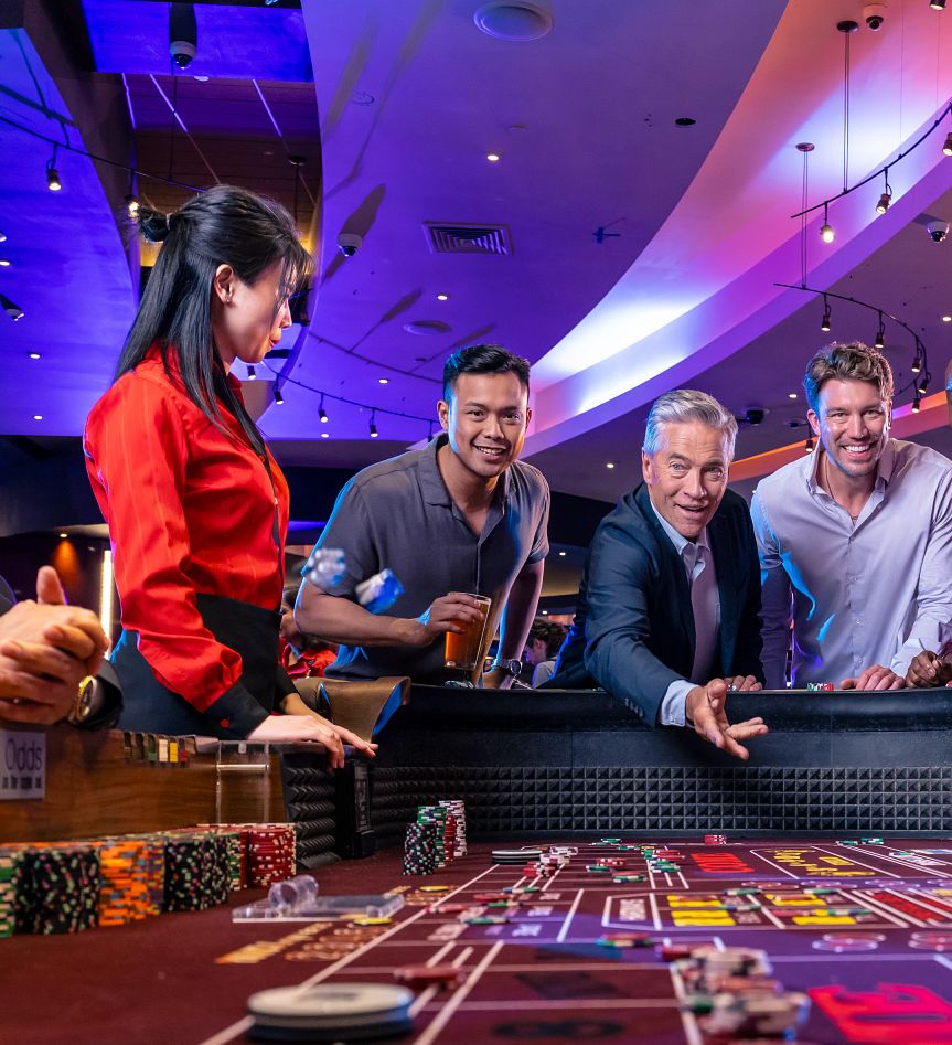 Guests playing Craps at Live! Casino