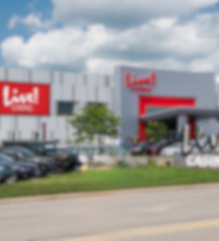 blurred image of live casino pittsburgh's exterior