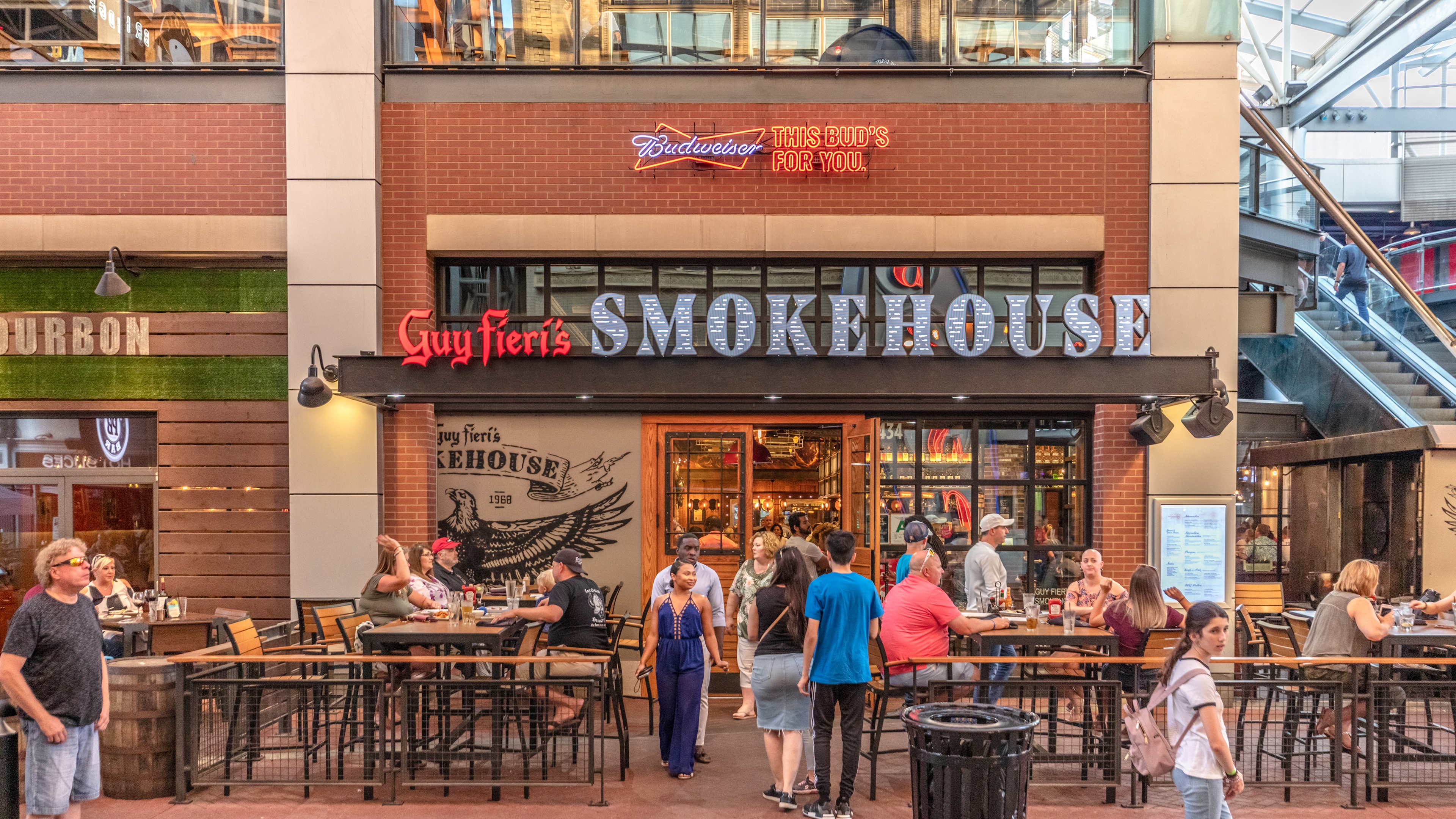 Guy Fieri's Smokehouse Front Patio at Fourth Street Live!