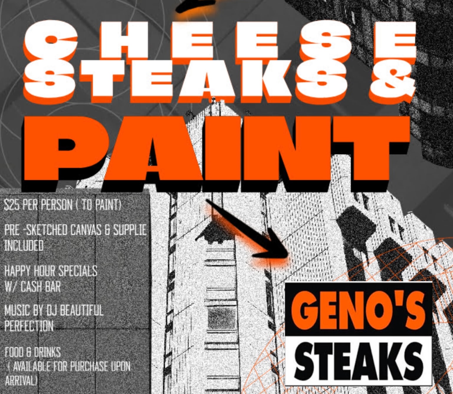Cheesesteak & Paint - Genos