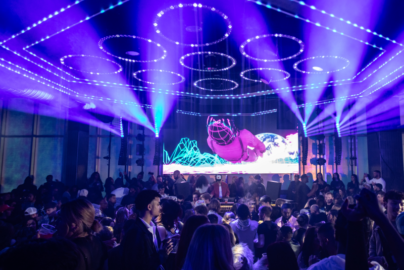 DJ set at Mosiac night club and bar.