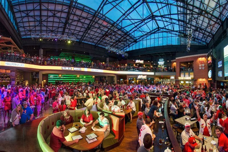 Watching the St. Louis Cardinals play with hundreds of enthusiastic fans at Bally Sports Live!