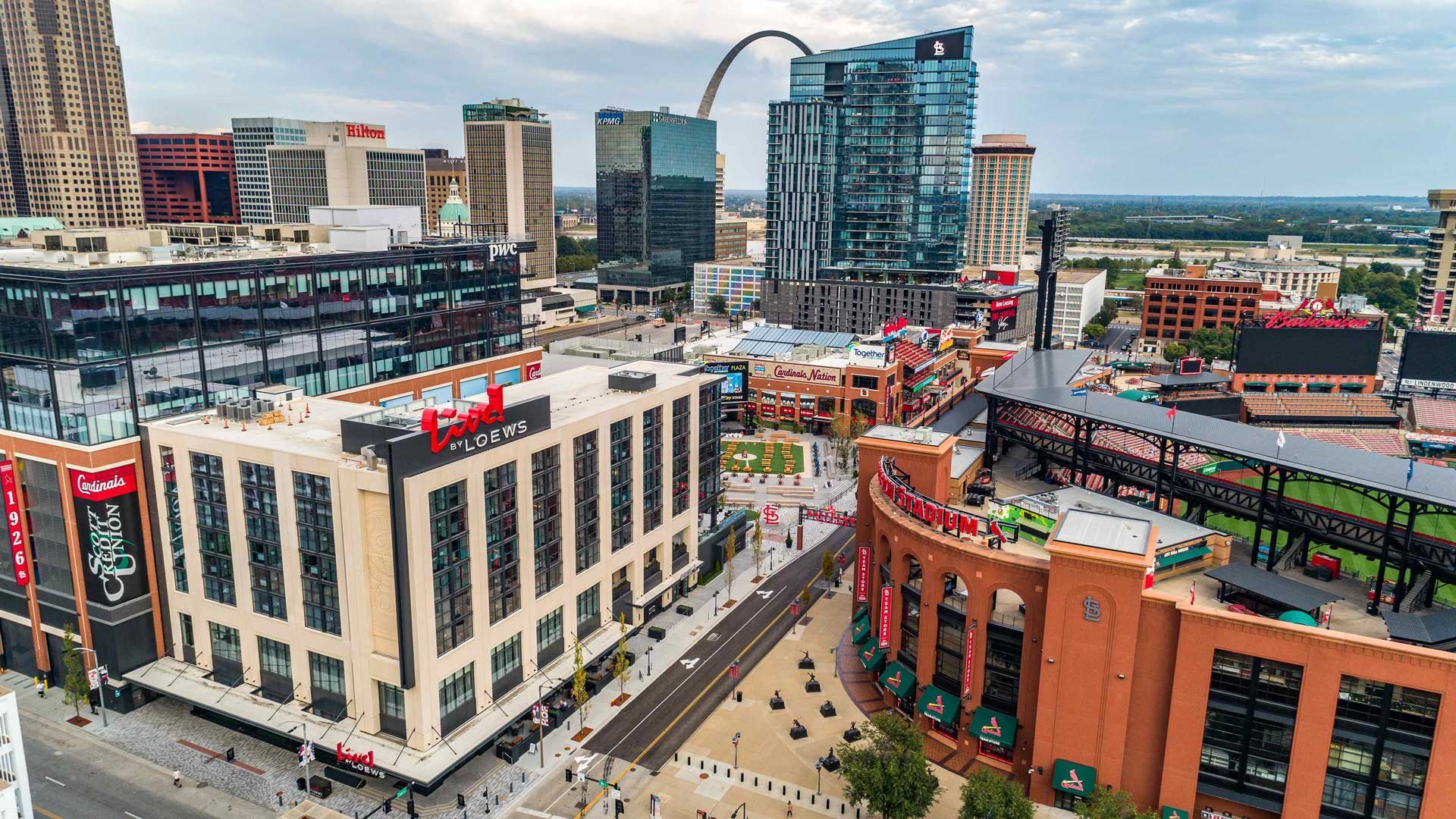 Ballpark Village Aerial