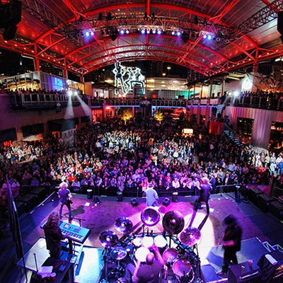 KC Live - View of crowds and stage