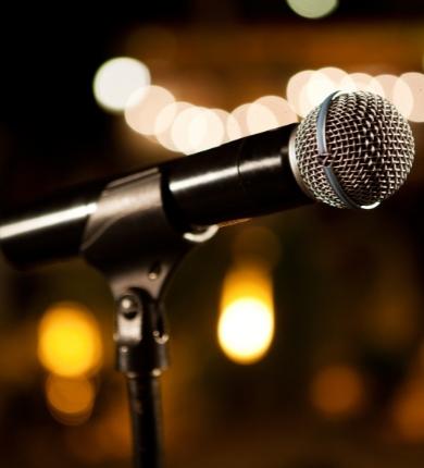 Stock Photo of Microphone Closeup