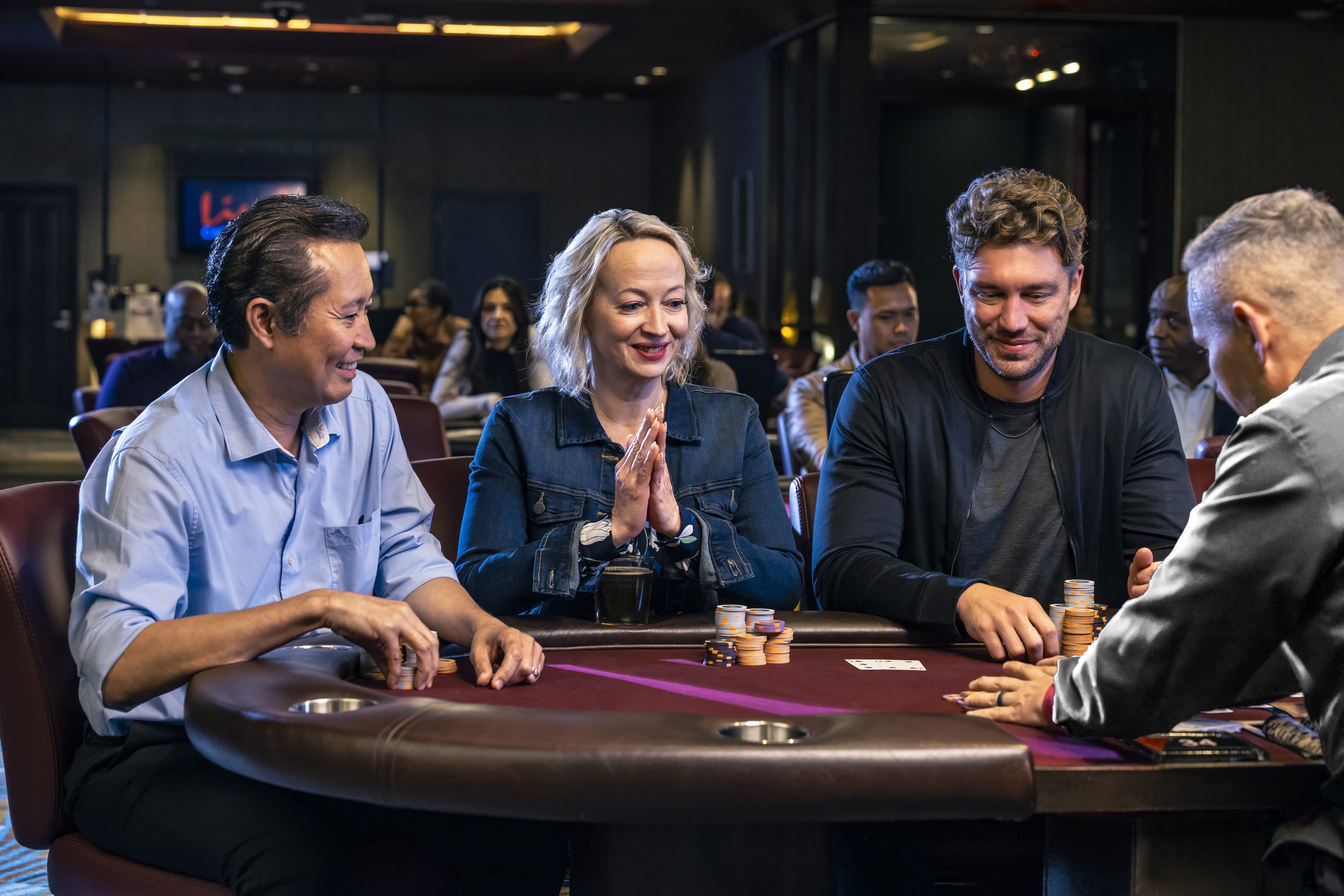 Guests playing Blackjack at Live! Casino.