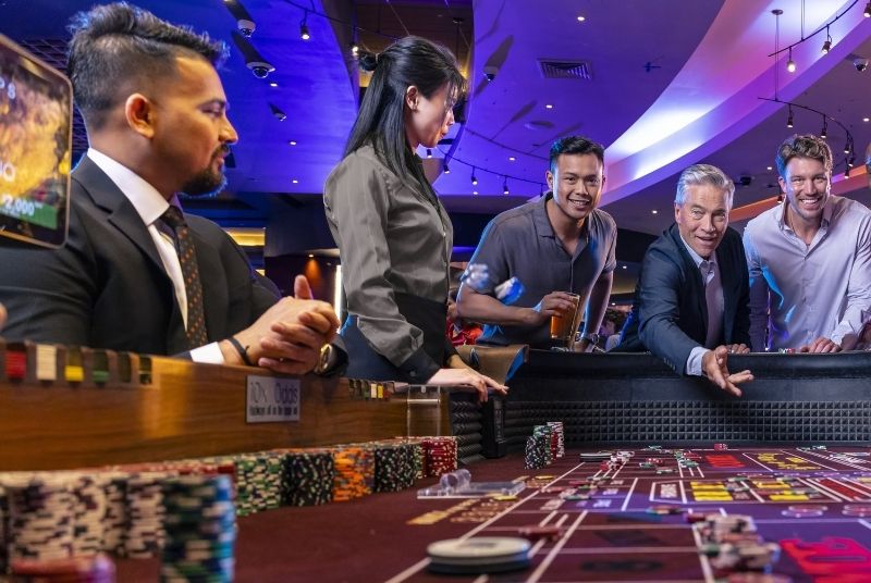 Guests playing Craps at Live! Casino.