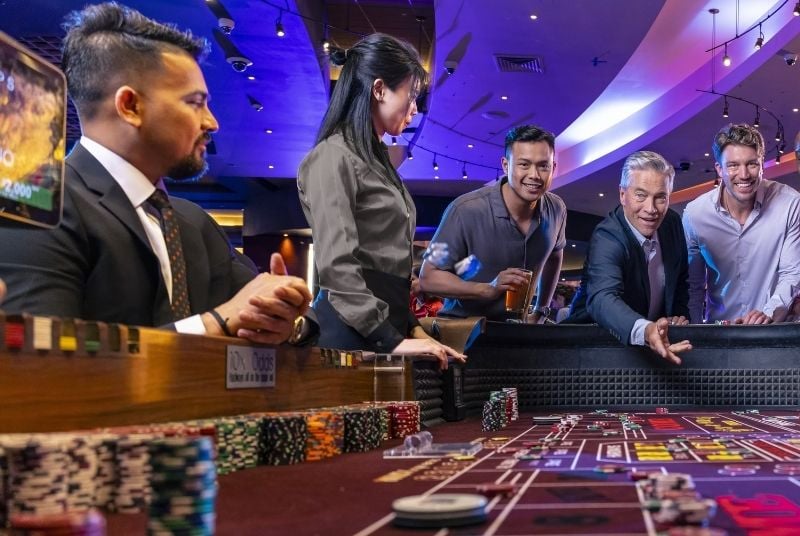 Guests playing Craps at Live! Casino.
