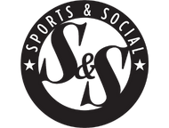 Sports & Social All Black Logo