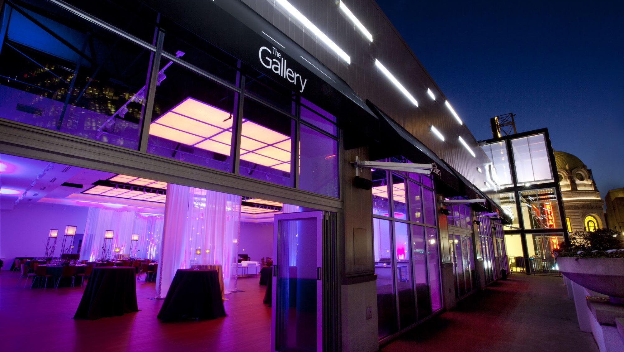 Evening event at The Gallery private event venue.