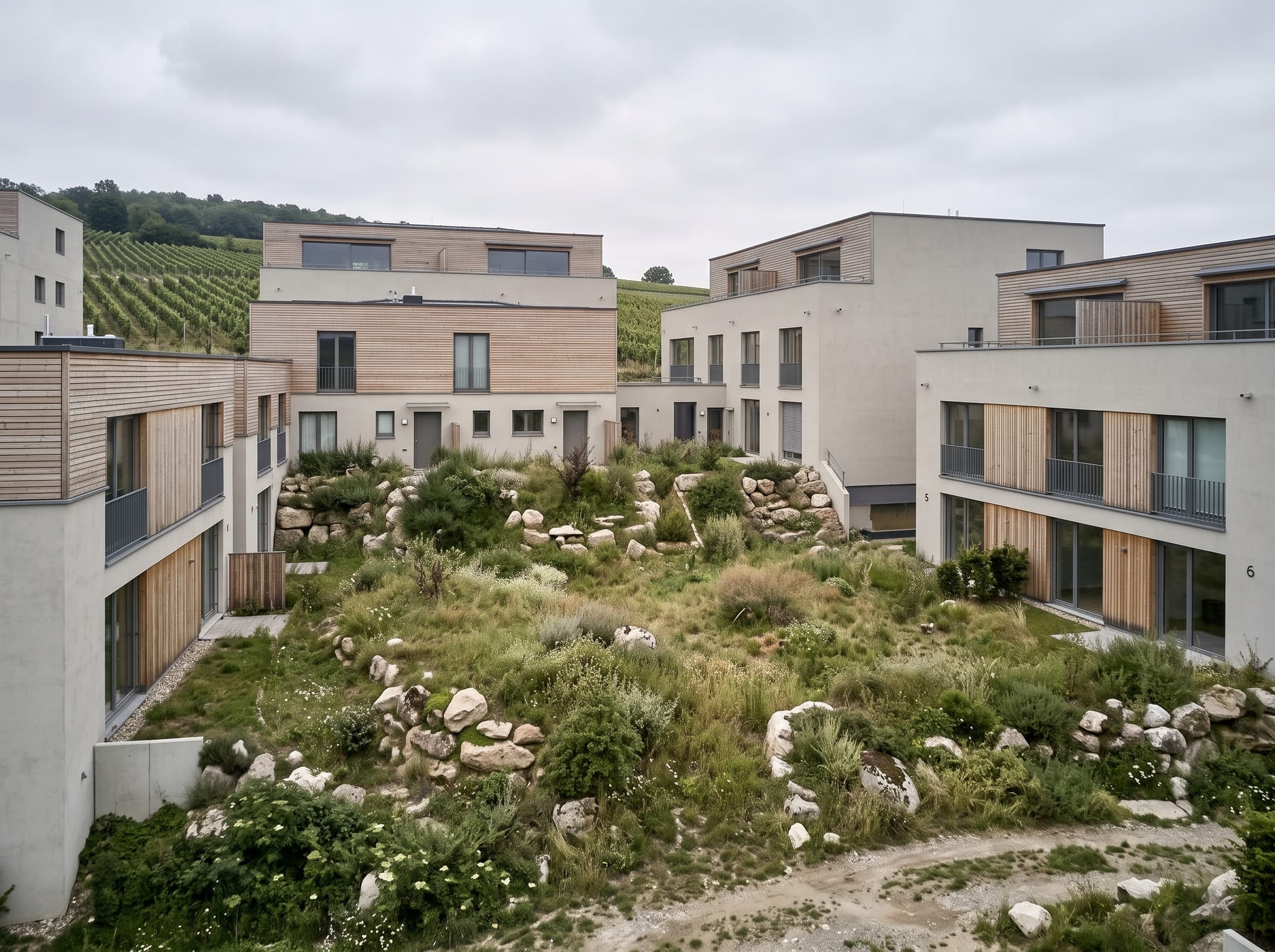 The third courtyard at Cobenzl Höfe, left as it was found