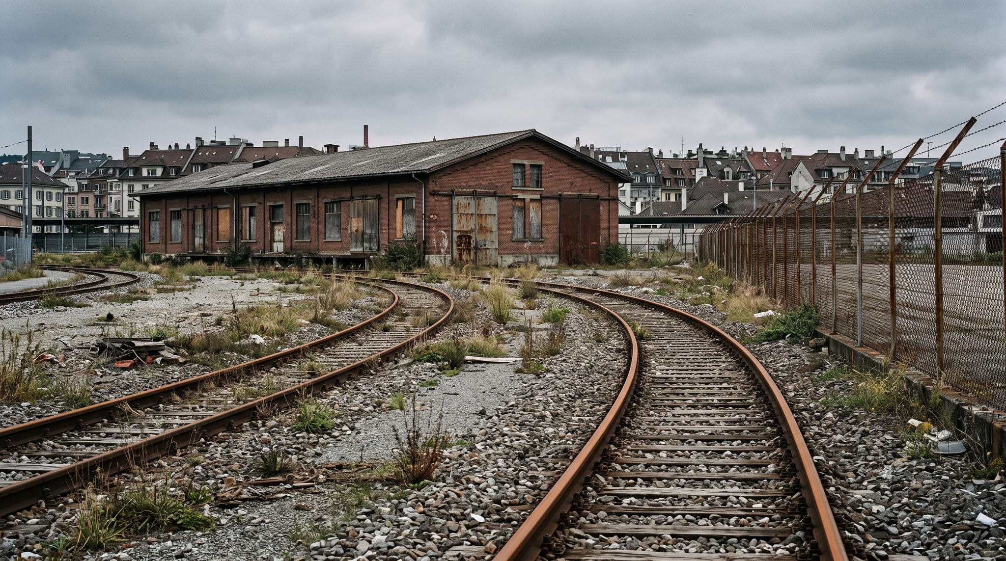 The Enge goods yard as it stands today, where Enge Höfe is planned