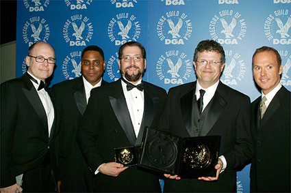Actor Adrian Brody presents and accepts Roman Polanski's Feature Film Nomination for The Pianist.