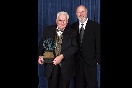 DGA Honorary Life Member John Rich with presenter Rob Reiner.