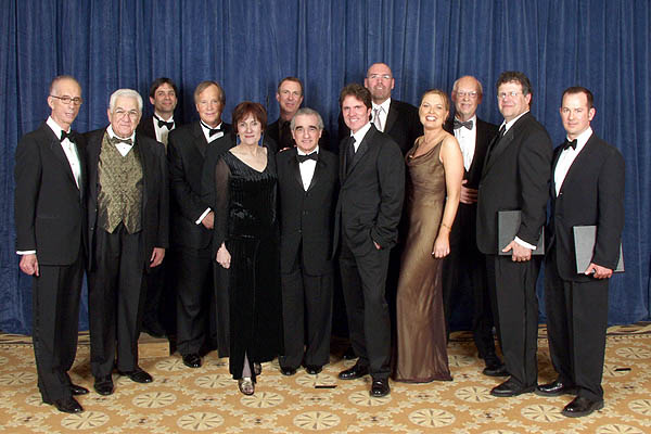 Aldrich Award recipient Jud Taylor, Lifetime Membership recipient John Rich, Musical Variety winner Matthew Diamond, Dramatic Series Night winner John Patterson, DGA President Martha Coolidge, Daytime Serials winner Scott McKinsey, DGA Lifetime Achievement recipient Martin Scorsese, Feature Film winner Rob Marshall, Commercial winner Baker Smith, Documentary winner Tasha Oldham, Movies for Television winner Mick Jackson, Comedy Series winner Bryan Gordon and Children's Programs winner Guy Ferland.