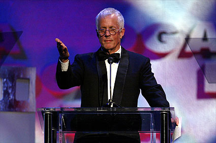 DGA President Michael Apted opens the proceedings...