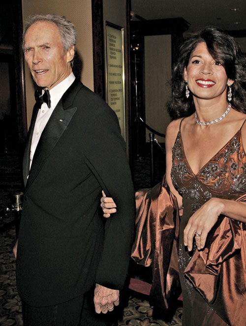 DGA Lifetime Achievement Award recipient Clint Eastwood and wife Dina Ruiz Eastwood.