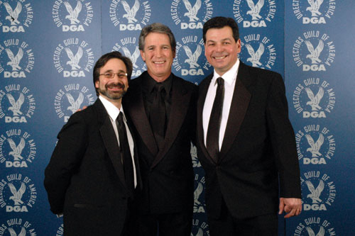 Assistant Secretary-Treasurer Scott Berger, AD/UPM/TC Council West Chair Cleve Landsberg and DGA Fourth Vice President William M. Brady.