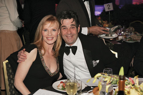 SAG President Alan Rosenberg and his wife, actress Marg Helgenberger.