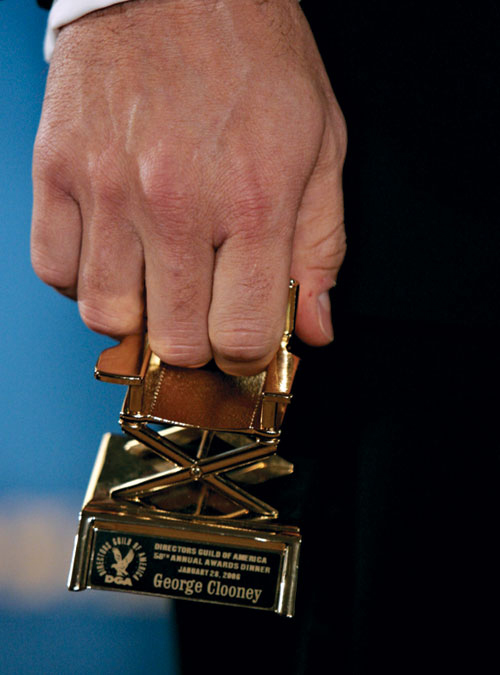 Much ado was made over Clooney’s souvenir chair.
