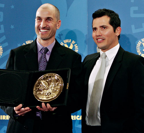 Craig Gillespie with presenter John Leguizamo.