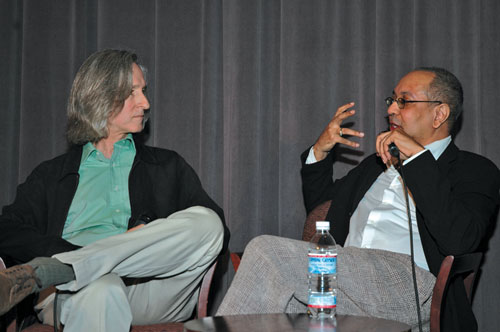 13th Annual Meet the Nominees: Movies for Television Symposium - George C. Wolfe tells moderator Mick Garris about making Lackawanna Blues.