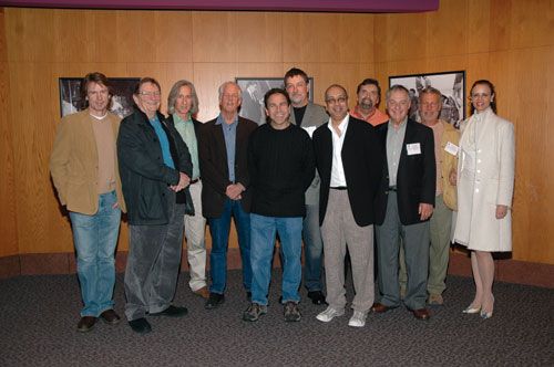 13th Annual Meet the Nominees: Movies for Television Symposium - DGA Movies for Television “Meet the Nominees” Host Committee member Tom McLaughlin, Nominee Fred Schepisi, Moderator Mick Garris, DGA President Michael Apted, Nominee James Sadwith, Committee Member Chris Leitch, Nominee George C. Wolfe, Committee members Roger Young, Robert Markowitz, Steven Schacter and Deborah M. Pratt.