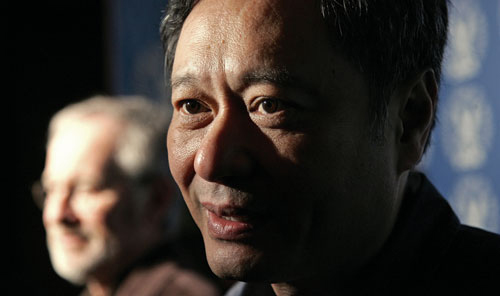 Ang Lee grants a last minute interview before heading into the Meet the Nominees: Feature Film Symposium.
