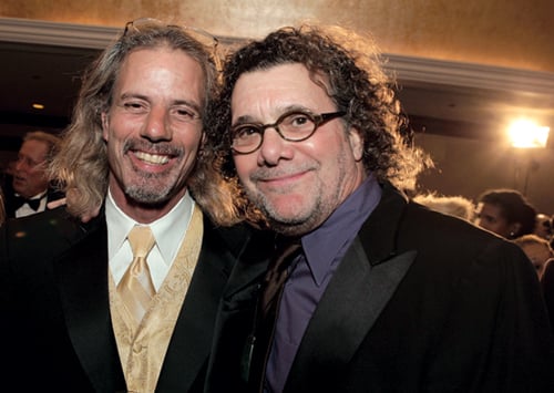 First AD Richard Peter Schroer with Dramatic Series Night nominee Jack Bender.