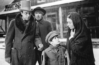 Agnes Moorehead as Mary Kane with young Kane (Buddy Swan ). - photo courtesy Academy of Motion Picture Arts and Sciences.