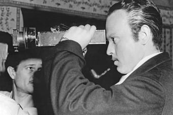 Deep Focus: Director/Star Orson Welles on the set of Citizen Kane with DP Gregg Toland . - photos courtesy Academy of Motion Picture Arts and Sciences. | click images for larger view and more info.