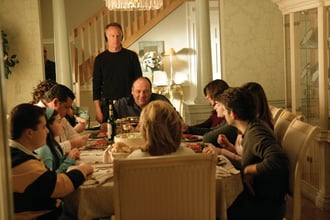 IAO TONY: Alan Taylor, directing what looks like one big, happy American family, brought a cinematic quality to The Sopranos. - Photo: Craig Blankenhorn 