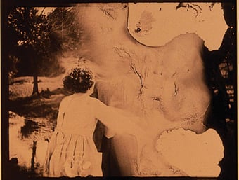  UP IN SMOKE: Extensive damage to the 1920 drama Paris Green, caused by the chemical breakdown of the nitrate print, was restored by the George Eastman House through funding by The Film Foundation. - Photo: Courtesy of George Eastman House