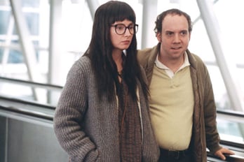  SWEET JOB: Actors Scarlett Johansson and Nicholas Art in a view from The Nanny Diaries. - photo by K.C. Bailey/The Weinstein Company - click images for larger views