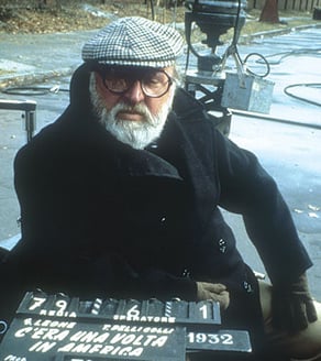 Director Sergio Leone in 1984-photo:The Ladd Company