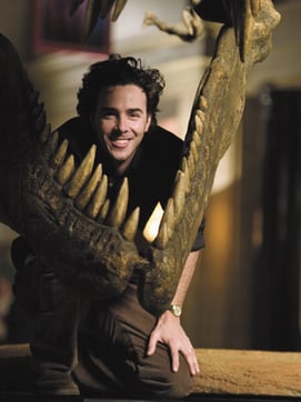 NOISES OFF: While directing Night at the Museum, Shawn Levy would make dinosaur sounds off-camera to help his actors play their scenes. - photos by Doane Gregory/20th Century Fox - click images for larger views and info.