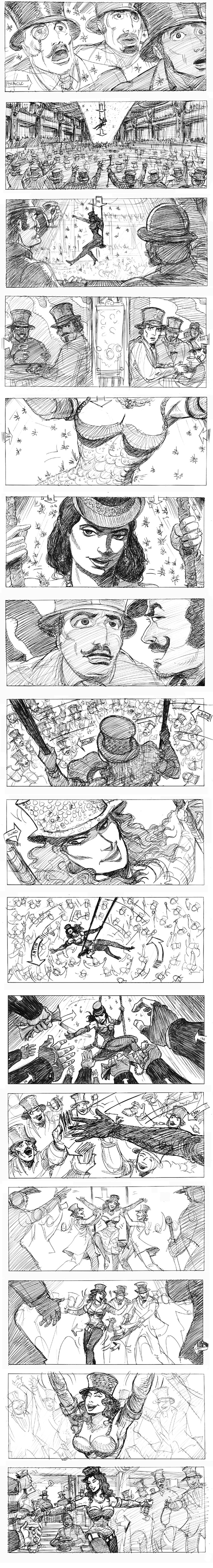 Moulin Rouge Film Storyboards