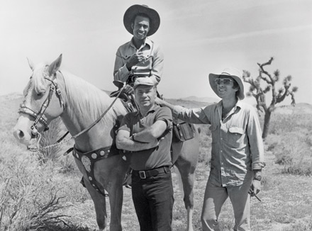 Mel Brooks directing Blazing Saddles
