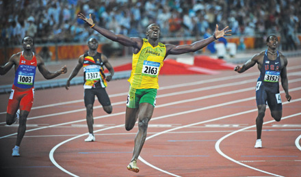 Directing the Olympics Usian Bolt Beijing