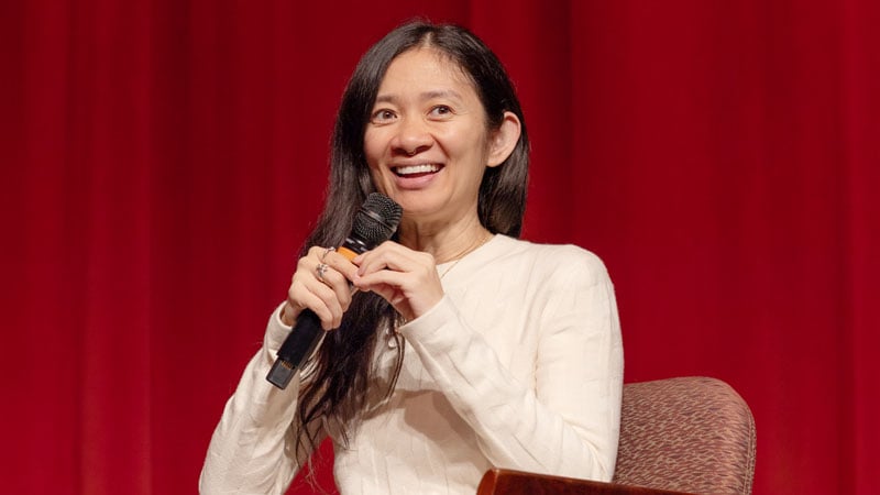 Chloe Zhao discusses Hamnet