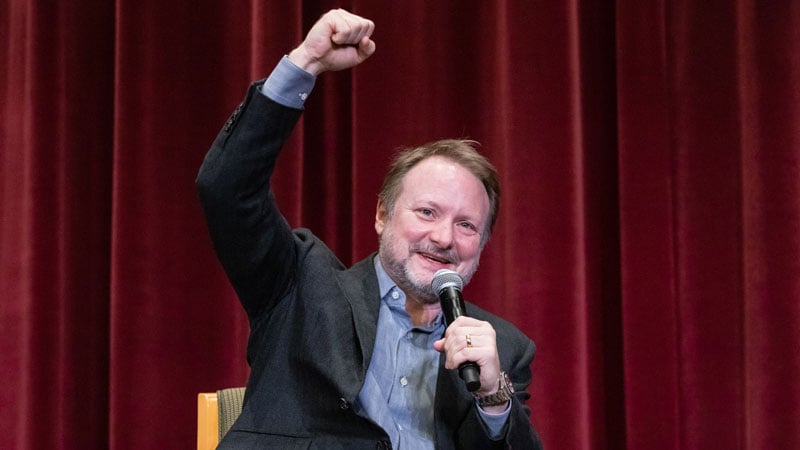 Director Rian Johnson discusses Wake Up Dead Man: A Knives Out Mystery