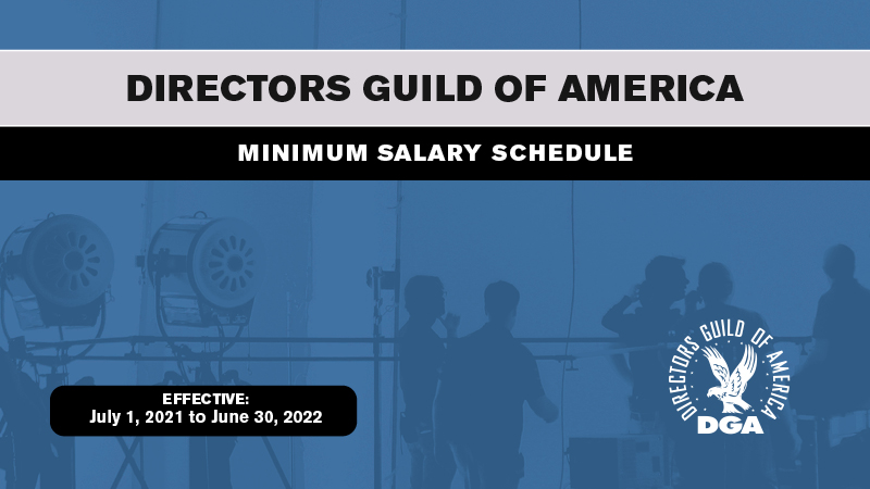 DGA Rate Cards 2021 - 2022