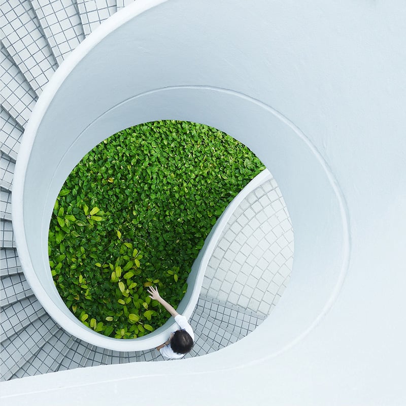 Outside staircase to illustrate ESG
