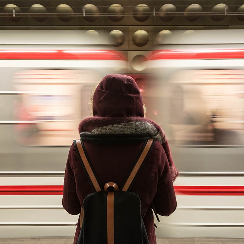 Tube train to illustrate transport