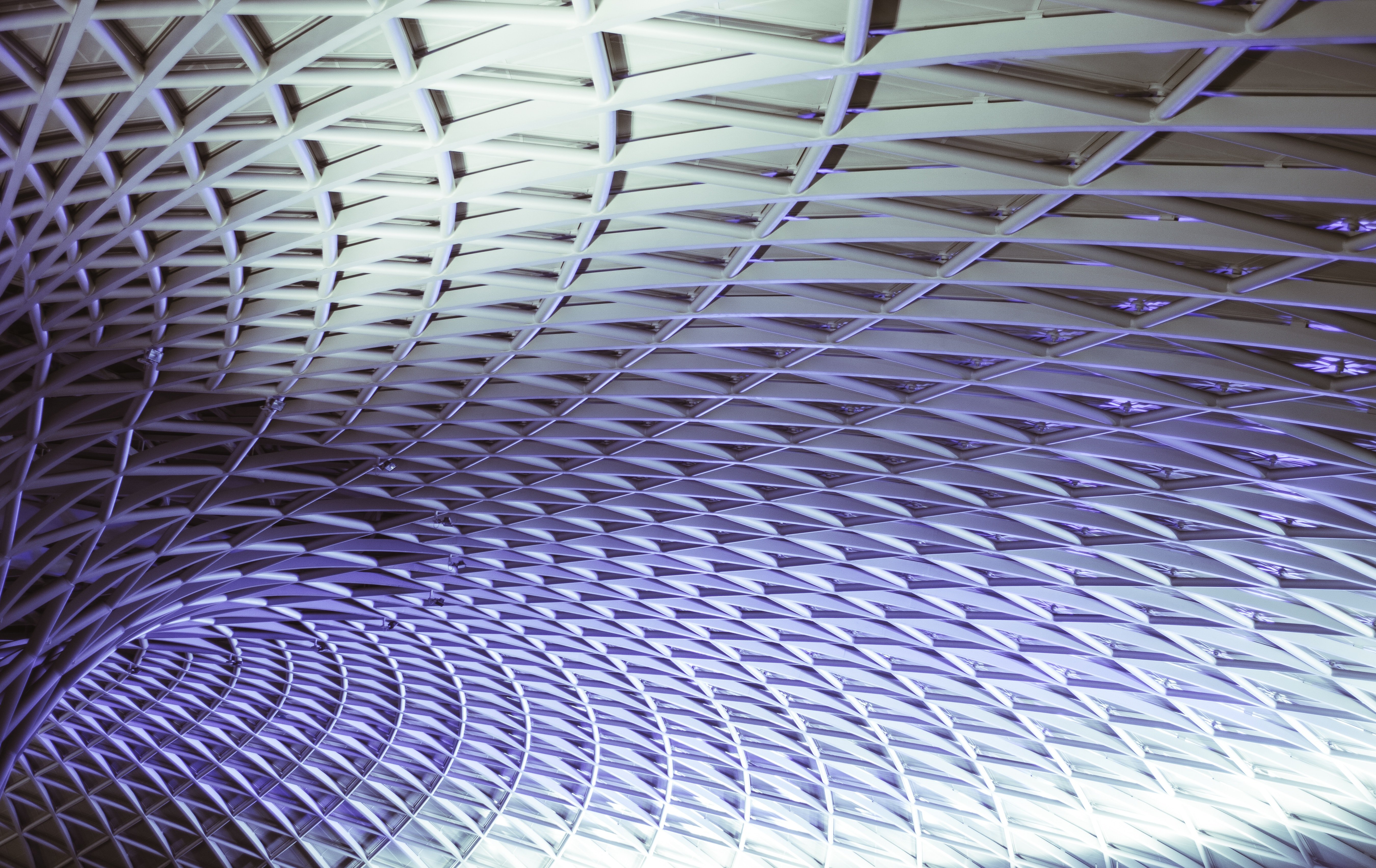 Abstract architectural ceiling