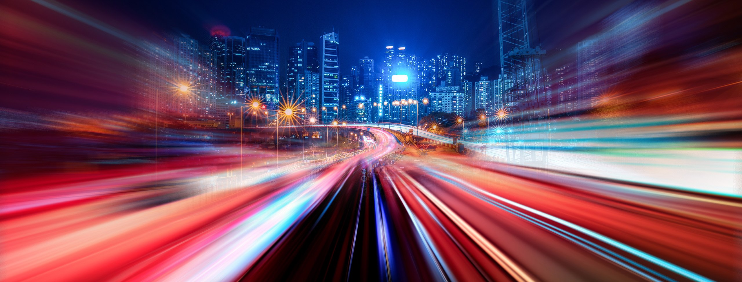 Abstract Motion Blur City
