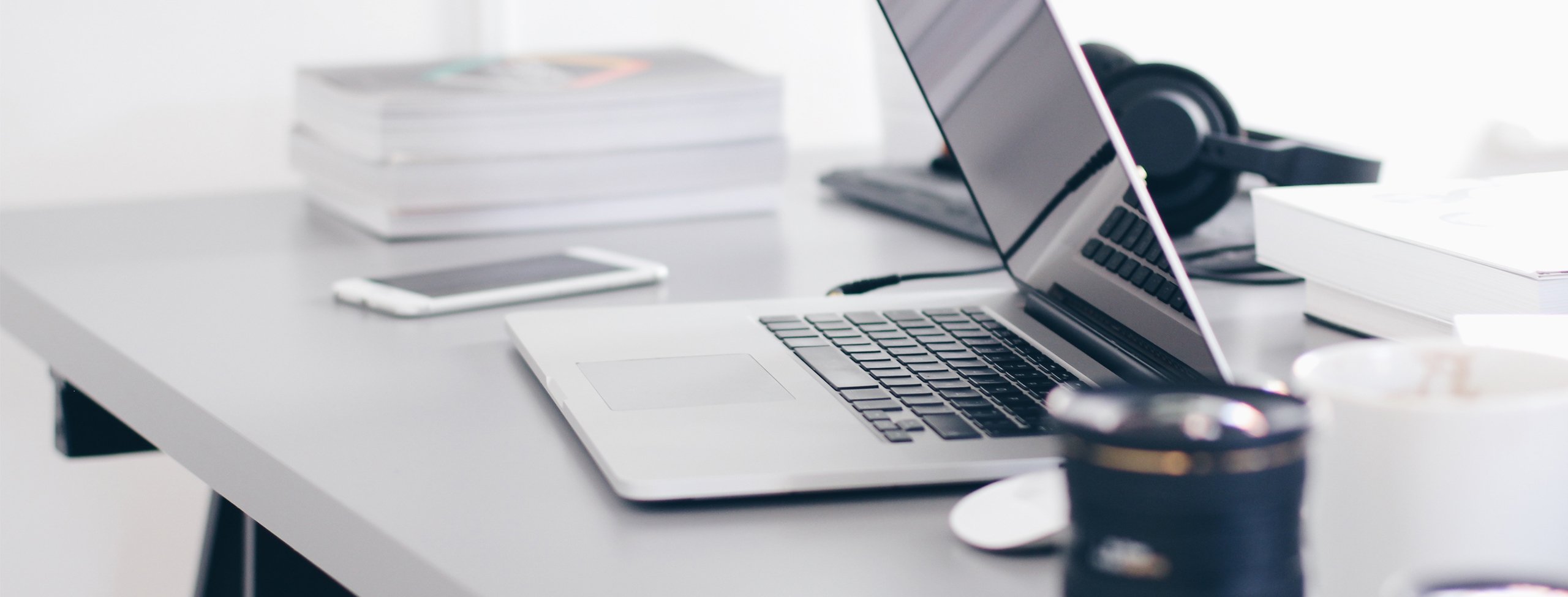 laptop on desk