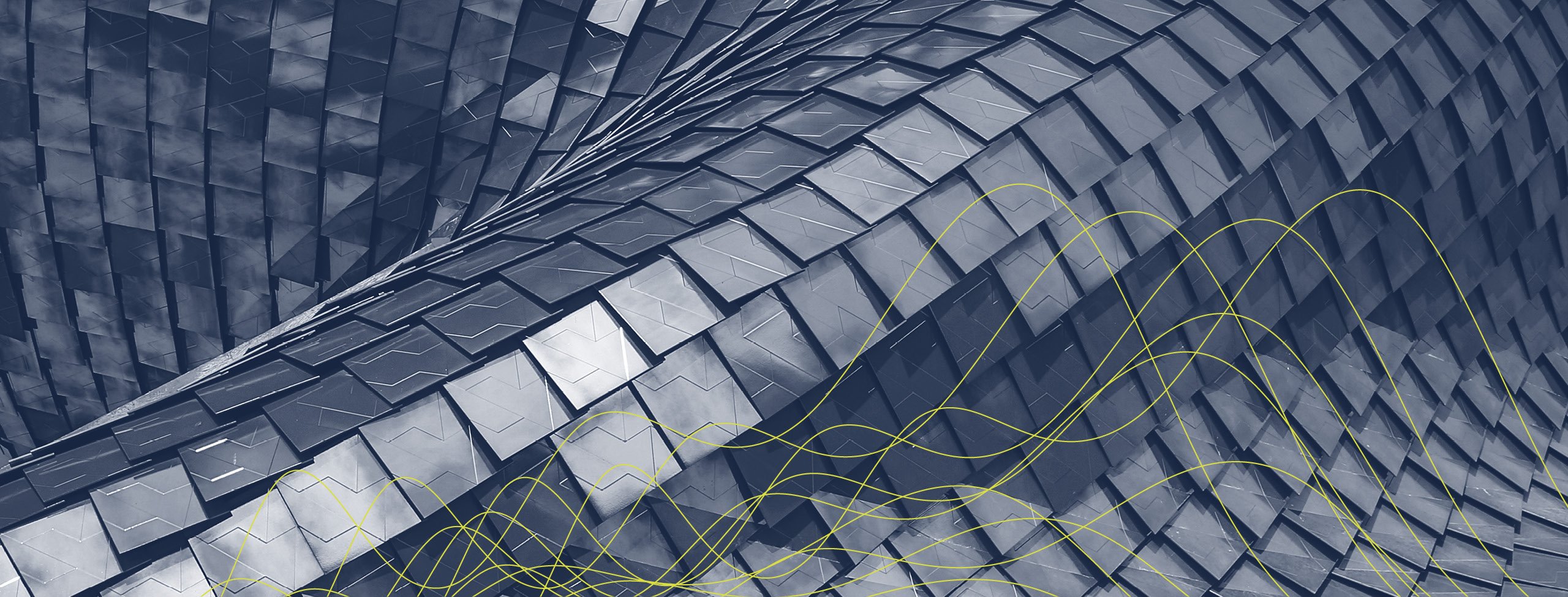 Abstract Architectural Red Wave