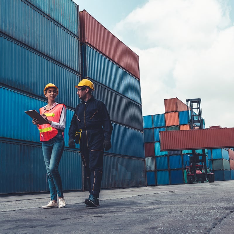 Logistics plant to illustrate supply chain integrity