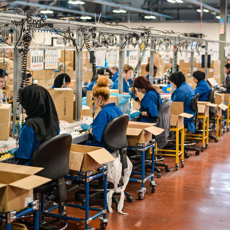 Factory to illustrate manufacturing